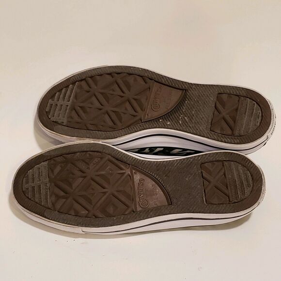 CONVERSE All Star Chuck Taylor Womens Zebra Print High Top Sneakers 6 M - Picture 8 of 10